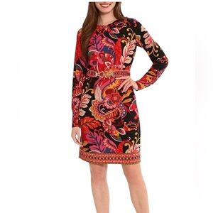 LONDON TIMES Floral Jewel Dress - Sz. 6